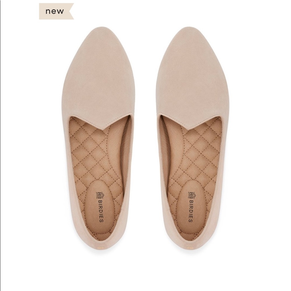 Birdies Heron Slippers Beige Suede NWT